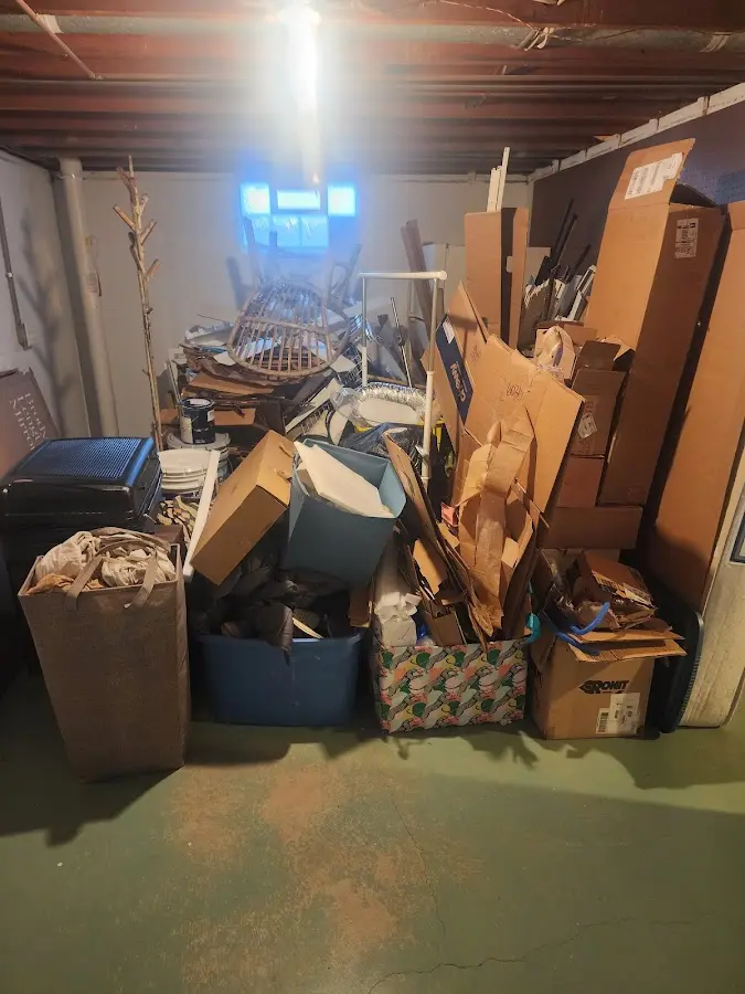 Roll-off dumpster container at job site for Roll Off Dumpster Rental in Potomac Park